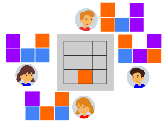 задание построить фигурку из кубиков