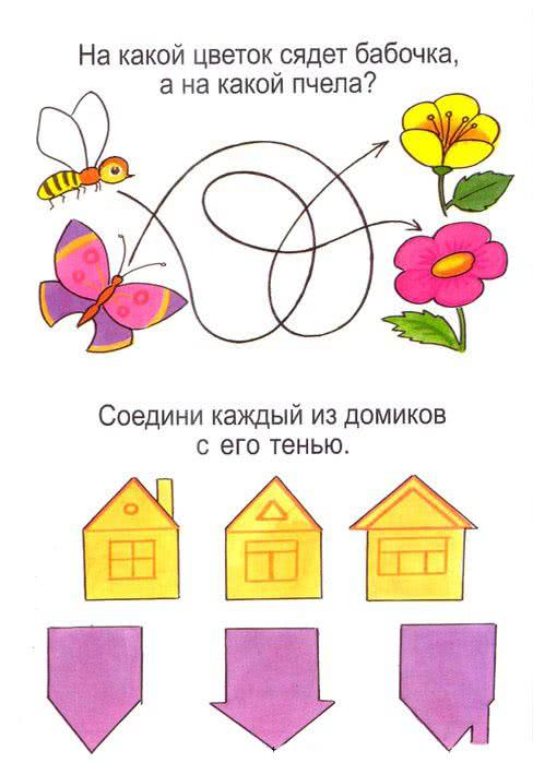 Домашнее задание по логике и домашнее задание по математике для детей 5-6 лет (бесплатная распечатка)